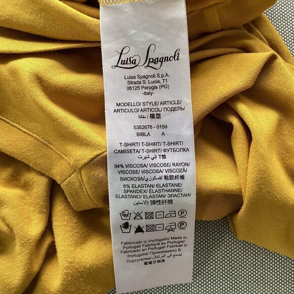 Luisa Spagnoli yellow pullover size medium. 0691 - Picture 10 of 10